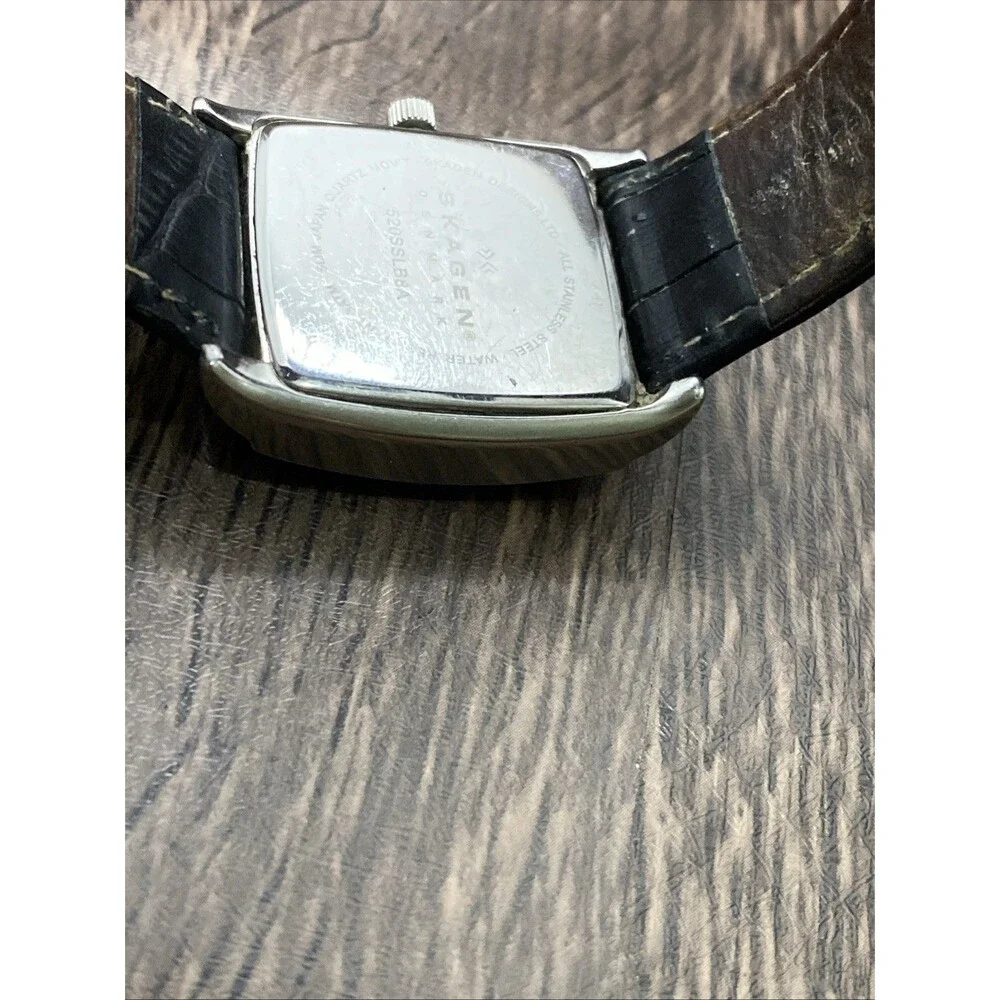 Skagen Denmark Women's Watch MOP Dial Gemmed Bezel Multifunction - New Battery